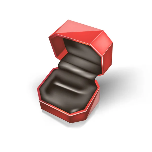 Vektör mücevher kutusu Isolated beyaz arka plan 