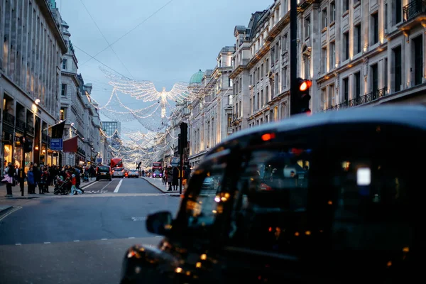 Kabina na Regent Street, Londyn, na Boże Narodzenie — Zdjęcie stockowe
