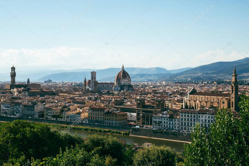 Florence skyline and famous sights