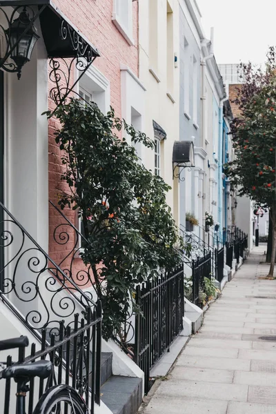 Colourful Teras evler Notting Hill, Londra, İngiltere