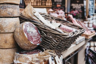 Borough Market, Londra bir tat Hırvatistan piyasa ahır et ürünleri yelpazesi