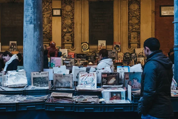 Lille Fransa Kasım 2017 Ikinci Kitap Çarşı Lille Fransa Vieille — Stok fotoğraf