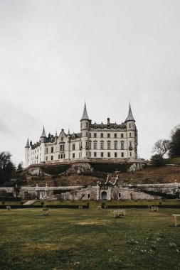 Golspie, İskoçya'da Dunrobin Kalesi'nin görünümü.