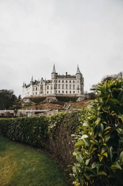 Golspie, İskoçya'da Dunrobin Kalesi'nin görünümü.