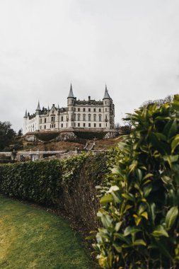 Golspie, İskoçya'da Dunrobin Kalesi'nin görünümü.