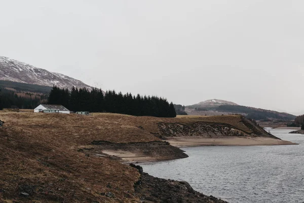 Nézd Skót Felföld Folyó Spean Közelében Fort William Skócia Egy — Stock Fotó