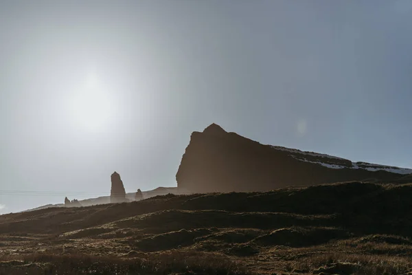 Viejo Storr Otros Pináculos Rocosos Isla Skye Escocia Soleado Día — Foto de Stock