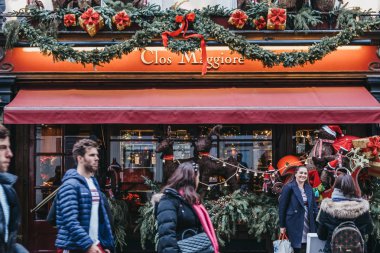 Covent Garden, Lond 'daki Clos Maggiore Fransız Restoranı cephesi