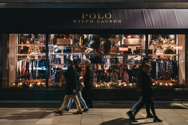 Fachada de la tienda Polo Ralph Lauren en Regent Street, Londres, Reino Unido, i — Foto de Stock