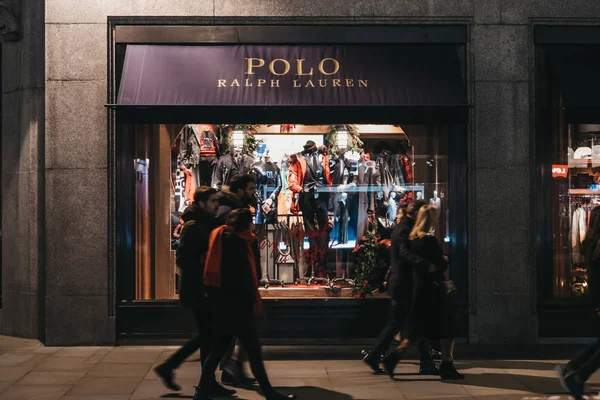 Regent Caddesi 'ndeki Polo Ralph Lauren Mağazası, Londra, Uk — Stok fotoğraf