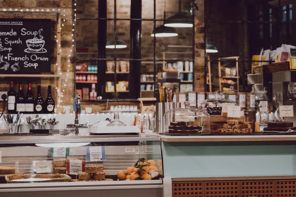 Londres Reino Unido Novembro 2019 Interior Camden Grocer Uma Deli — Fotografia de Stock