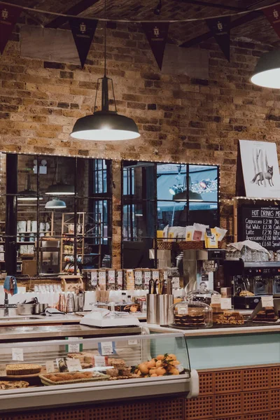 Londres Reino Unido Novembro 2019 Interior Camden Grocer Uma Deli — Fotografia de Stock