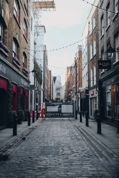 London Egyesült Királyság Március 2020 Üzletek Mindkét Oldalán Floral Street — Stock Fotó