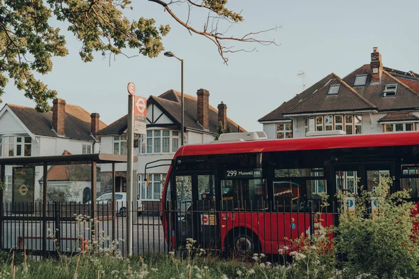 London Großbritannien April 2020 Bus 299 Nach Winchmore Hill Einer — Stockfoto