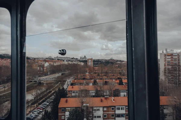 Madrid Spanien Januar 2020 Blick Von Einer Seilbahn Über Die — Stockfoto