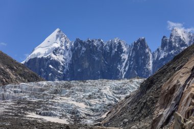 Argentiere buzul Alpleri'nde Chamonix, Fransa