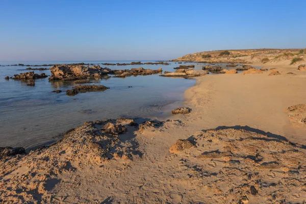 Elafonisi 海滩。希腊克里特岛 — 图库照片