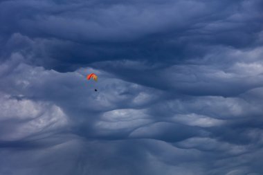Mammatus cloud, Chamonix. Mont Blanc, France clipart