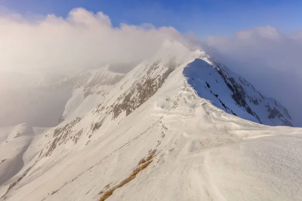 Pico Moldoveanu en invierno — Foto de Stock