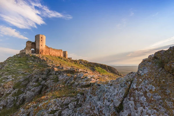 Antique fortress ruins. Enisala, Romania — Stock Photo, Image