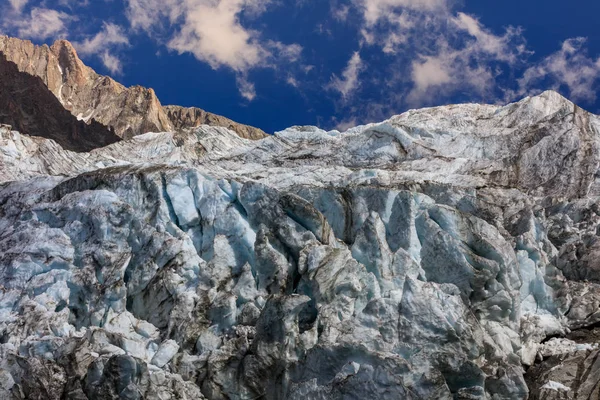 Argentiere ledovec v Alpách Chamonix, Francie — Stock fotografie