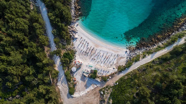 Marmor strand (Saliara), Thassos öarna, Grekland — Stockfoto
