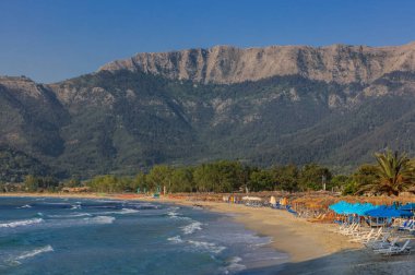 Psili Ammos beach, Thassos island, Greece clipart