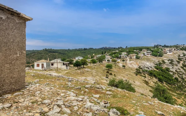 Kastro 村、ギリシャの伝統的な家 — ストック写真