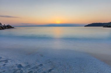 Mermer beach (Saliara beach), Thassos Islands, Yunanistan