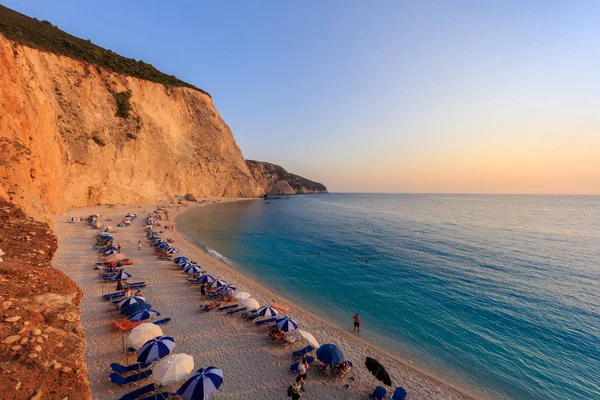 Porto Katsiki plaj. Lefkada, Yunanistan