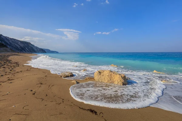 Praia dos Gialos. Lefkada, Grécia — Fotografia de Stock