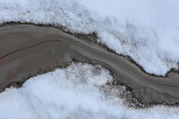 Mud Volcanoes in winter — Stock Photo, Image