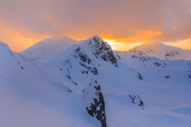 kış manzara Retezat Dağları, Romanya