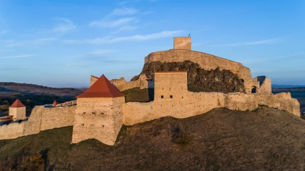 Rupea středověké pevnosti. Sedmihradsko, Rumunsko — Stock fotografie