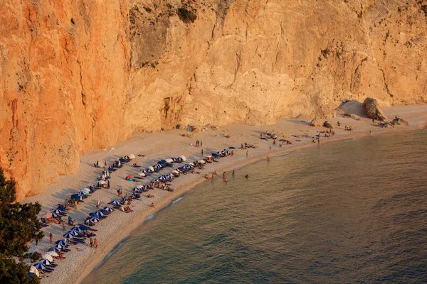 Playa de Porto Katsiki. Lefkada, Grecia — Foto de Stock