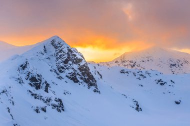 kış manzara Retezat Dağları, Romanya