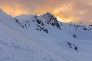 kış manzara Retezat Dağları, Romanya