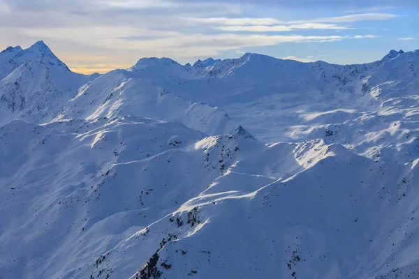 Vinter bergslandskap i Österrike — Stockfoto