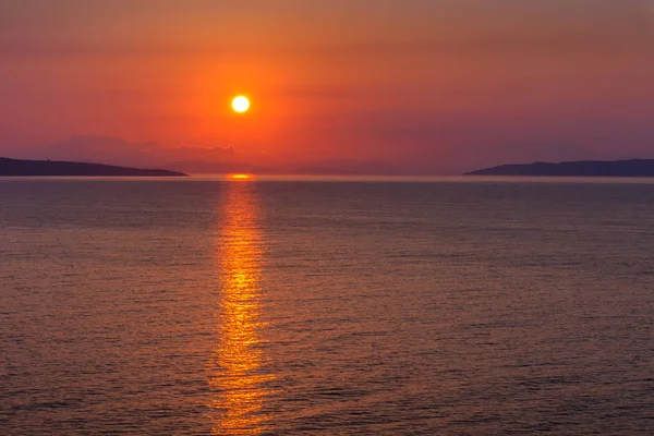Восход солнца на Ионических островах — стоковое фото