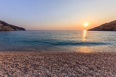Porto Katsiki plaj. Lefkada, Yunanistan