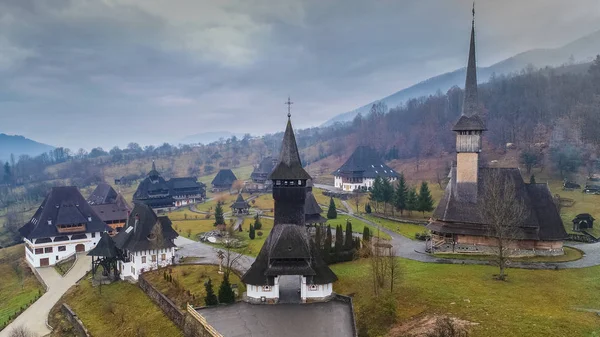 Monastero di Barsana a Maramures, Romania . — Foto Stock