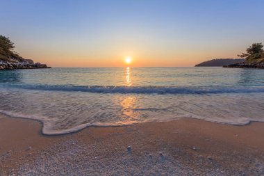 Mermer beach (Saliara beach), Thassos Islands, Yunanistan