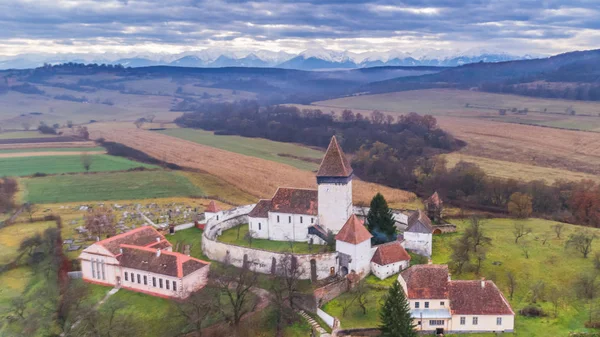 Chiesa fortificata Hosman in Transilvania, Romania — Foto Stock