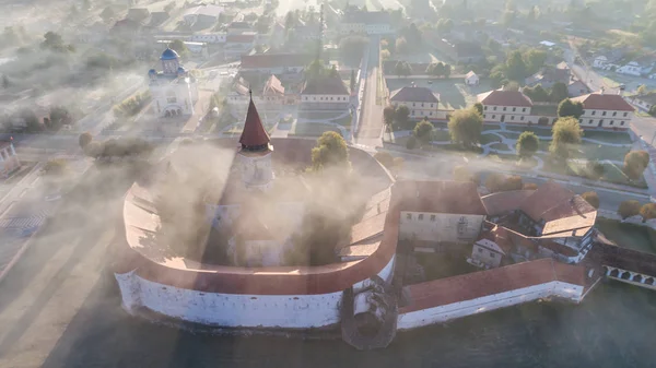 Aerial view of Prejmer fortified Church. Brasov, Romania — Stock Photo, Image