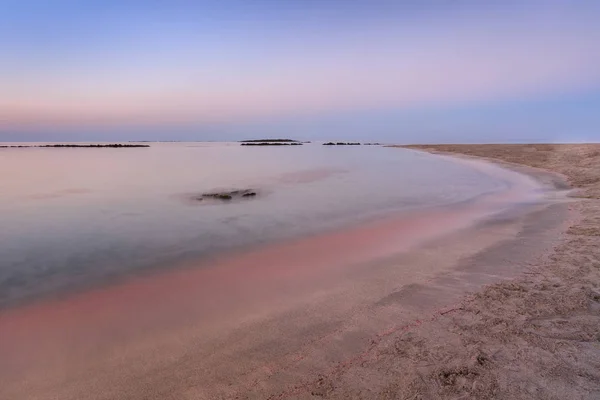 Pláž Elafonisi. Kréta, Řecko — Stock fotografie