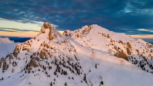 sunrise in Ciucas Mountains, Romania