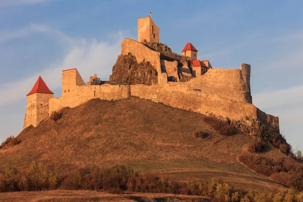 Rupea středověké pevnosti. Sedmihradsko, Rumunsko — Stock fotografie