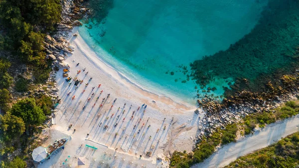 Marmur plaży (Saliara beach). Wyspa Thassos, Grecja Obraz Stockowy