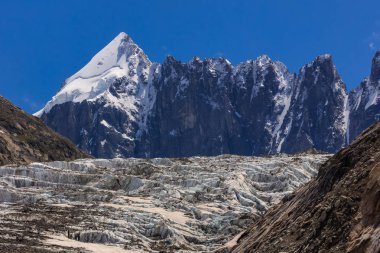 Argentiere buzul Alpleri'nde Chamonix, Fransa
