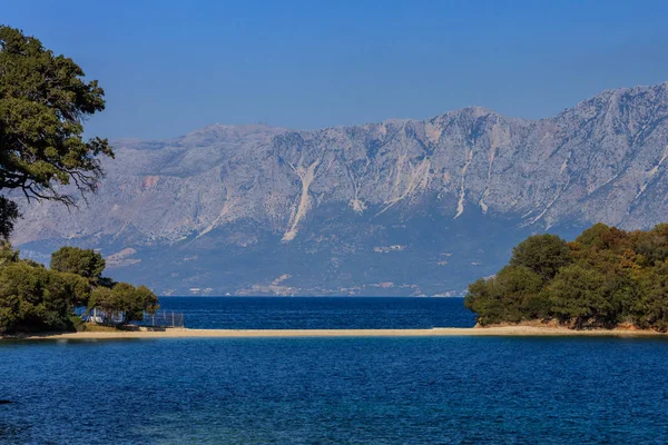 Özel plaj, Skorpios. Yunanistan — Stok fotoğraf